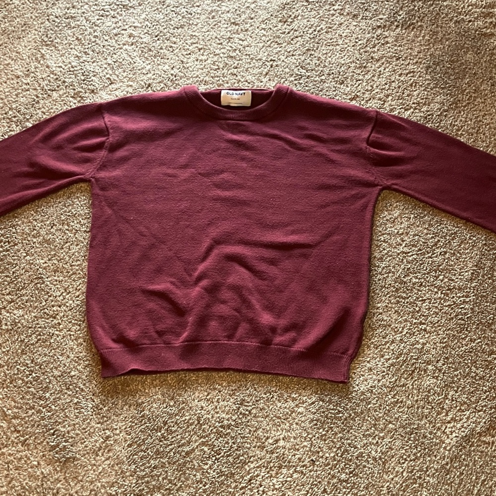 Men's Burgundy Sweater